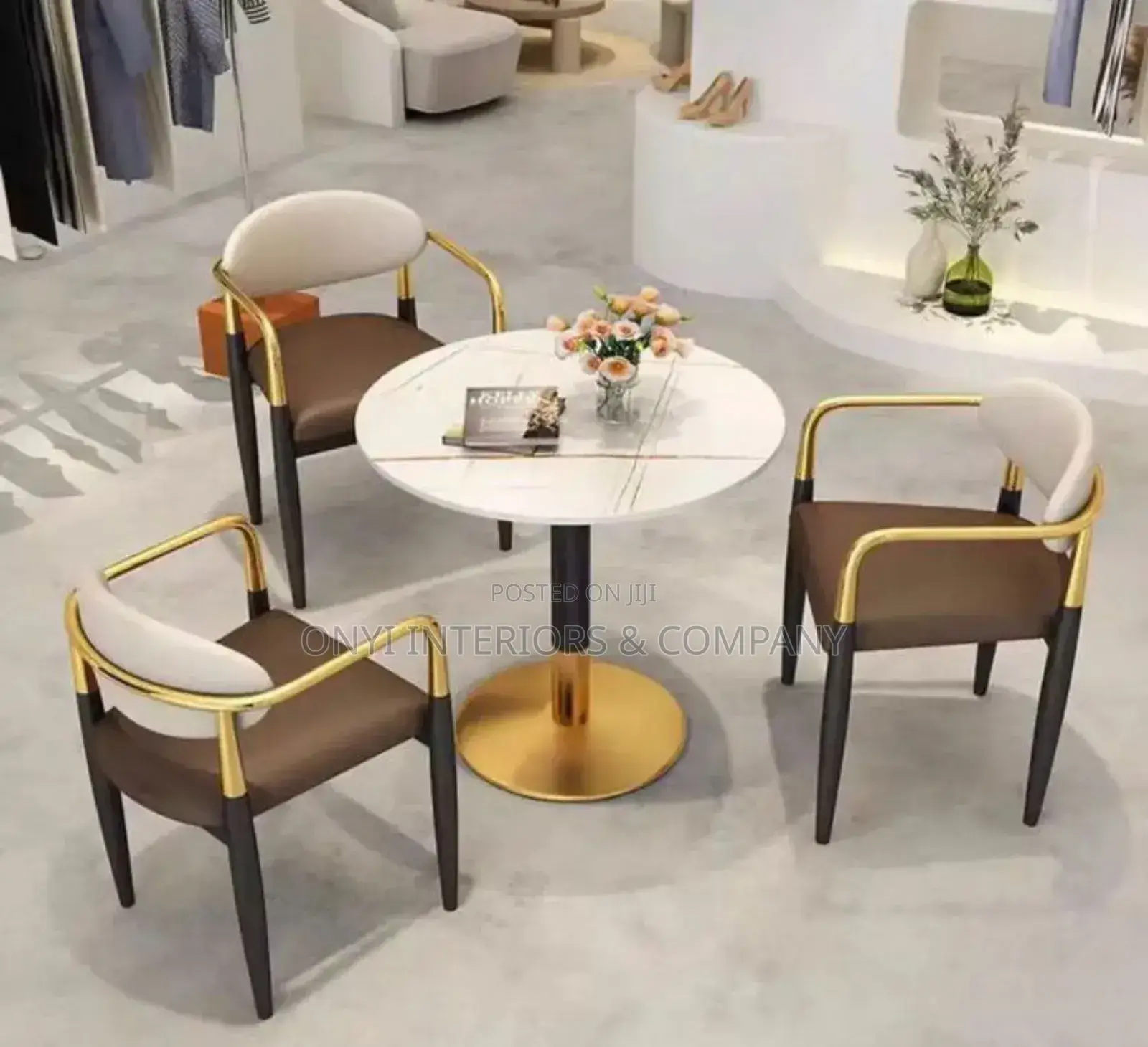 3 Seater Marble Dining Set