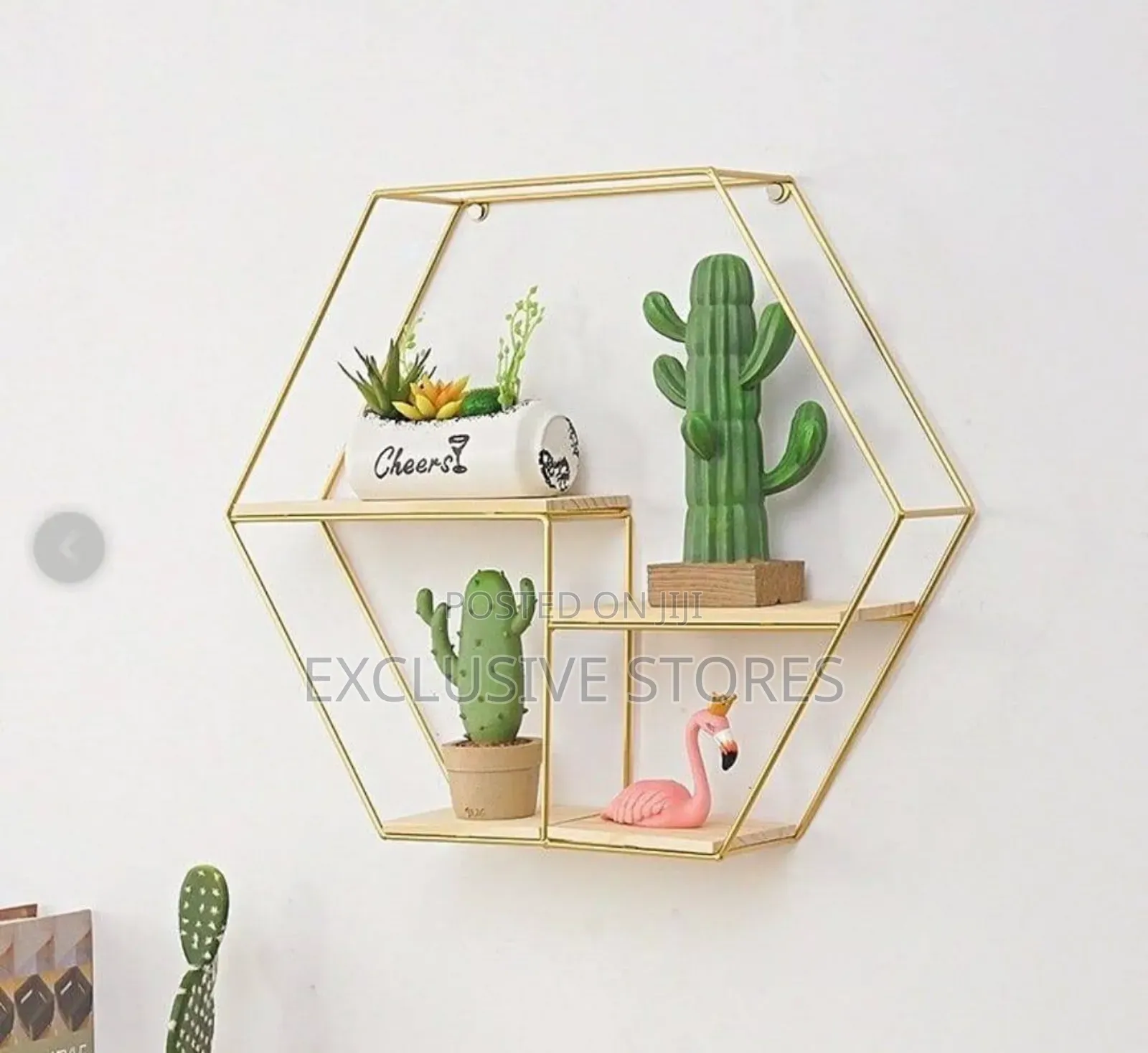 Big Hexagonal Metal Floating Frame