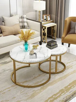 Stuffzy Unique Marble Center Table