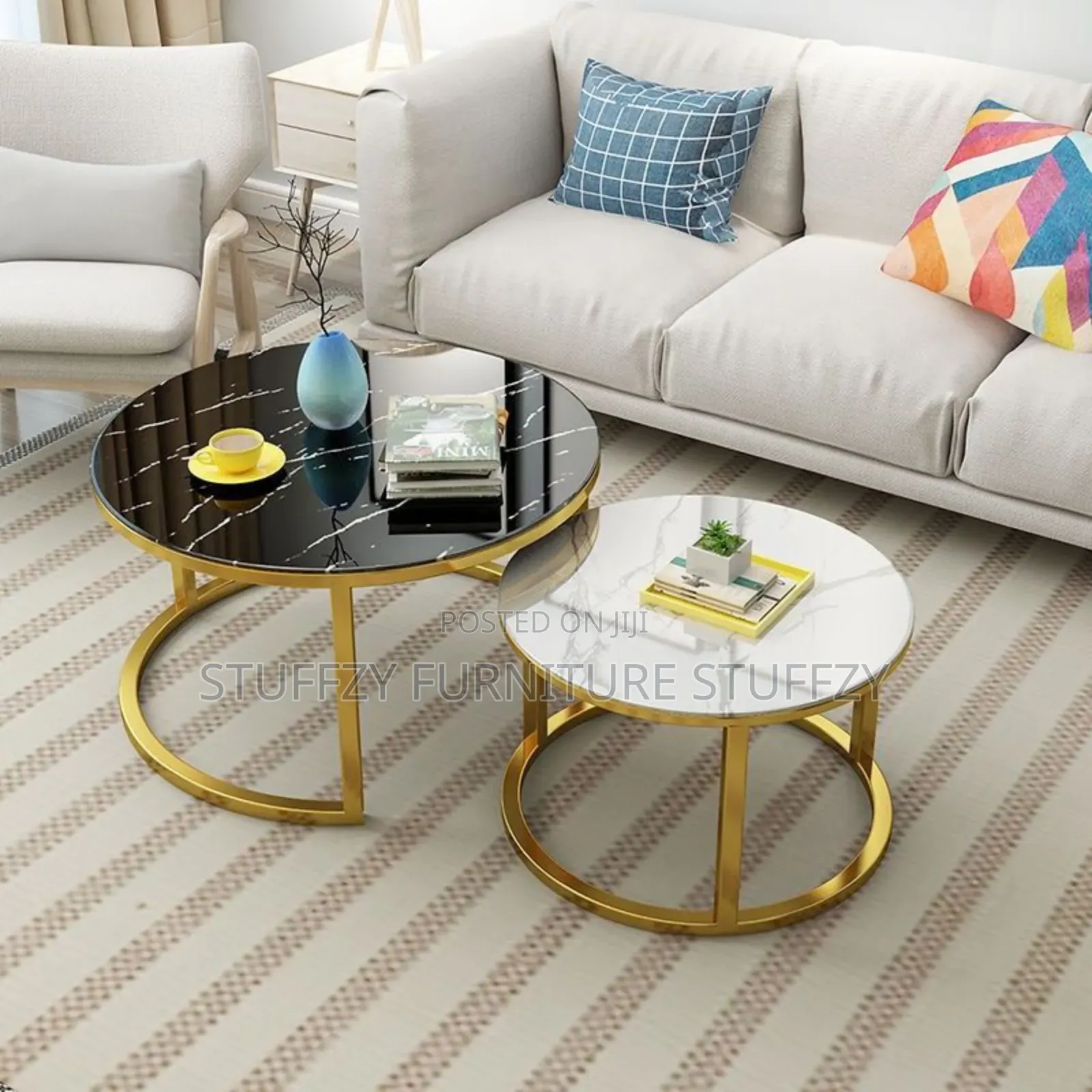 Stuffzy Unique Marble Center Table