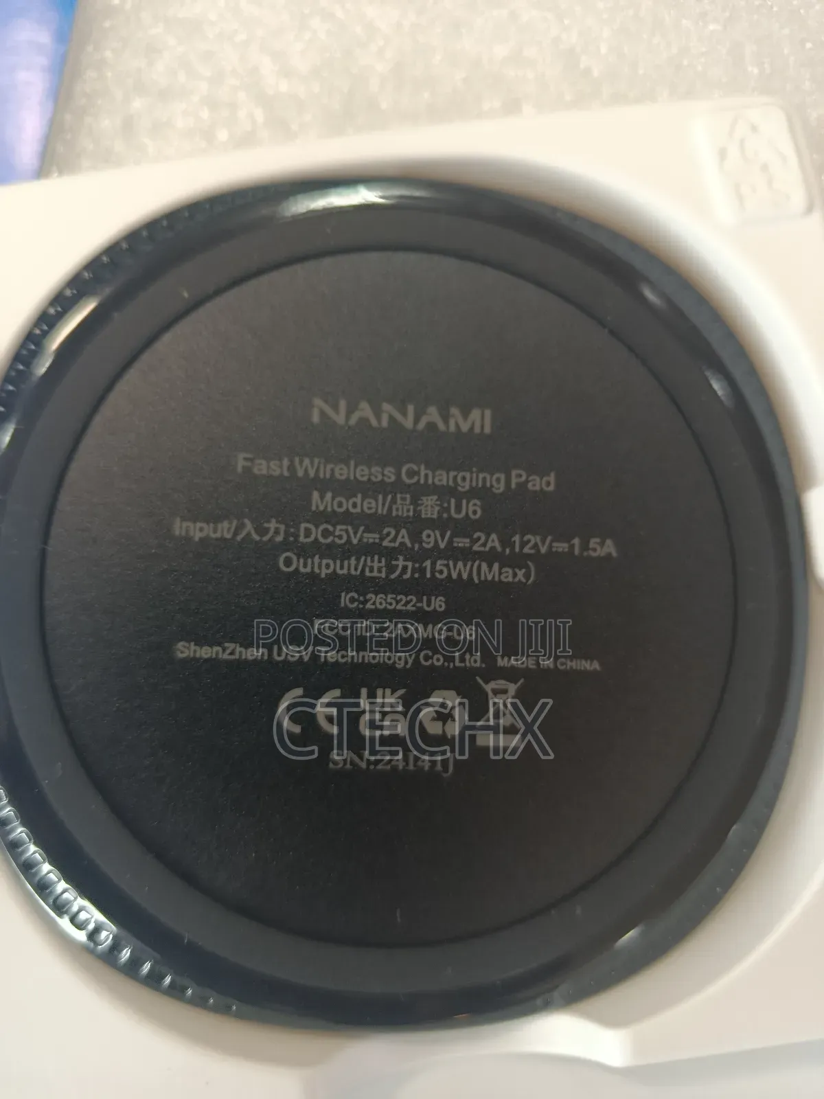 Namani Wireless Charger for iPhone , Samsung. Fast Wireless Charging