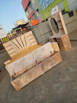 High Quality 6by6 5ft Tall Bed With Dresser and Bed Sides.