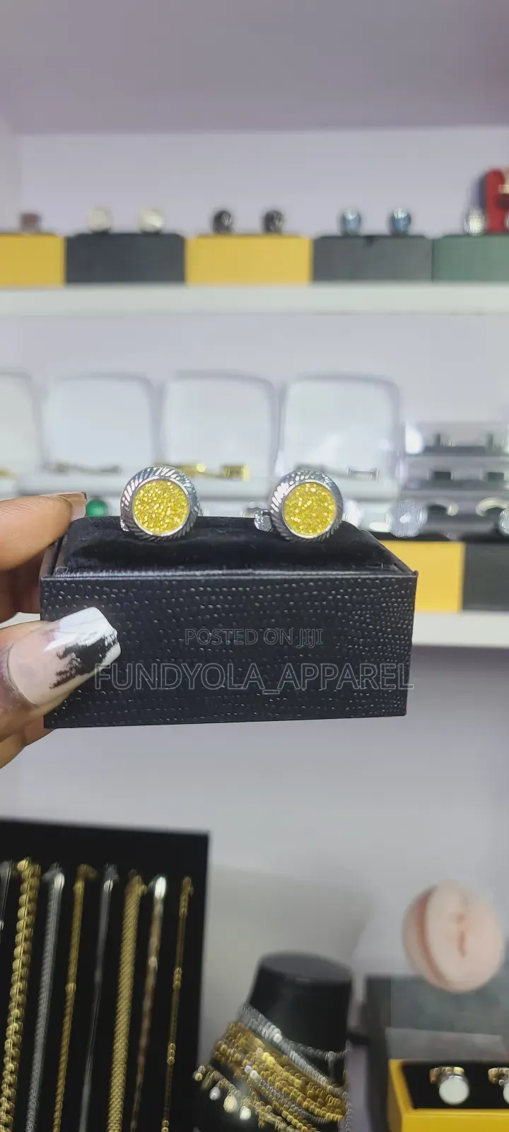 Yellow Touch Quality Cufflinks