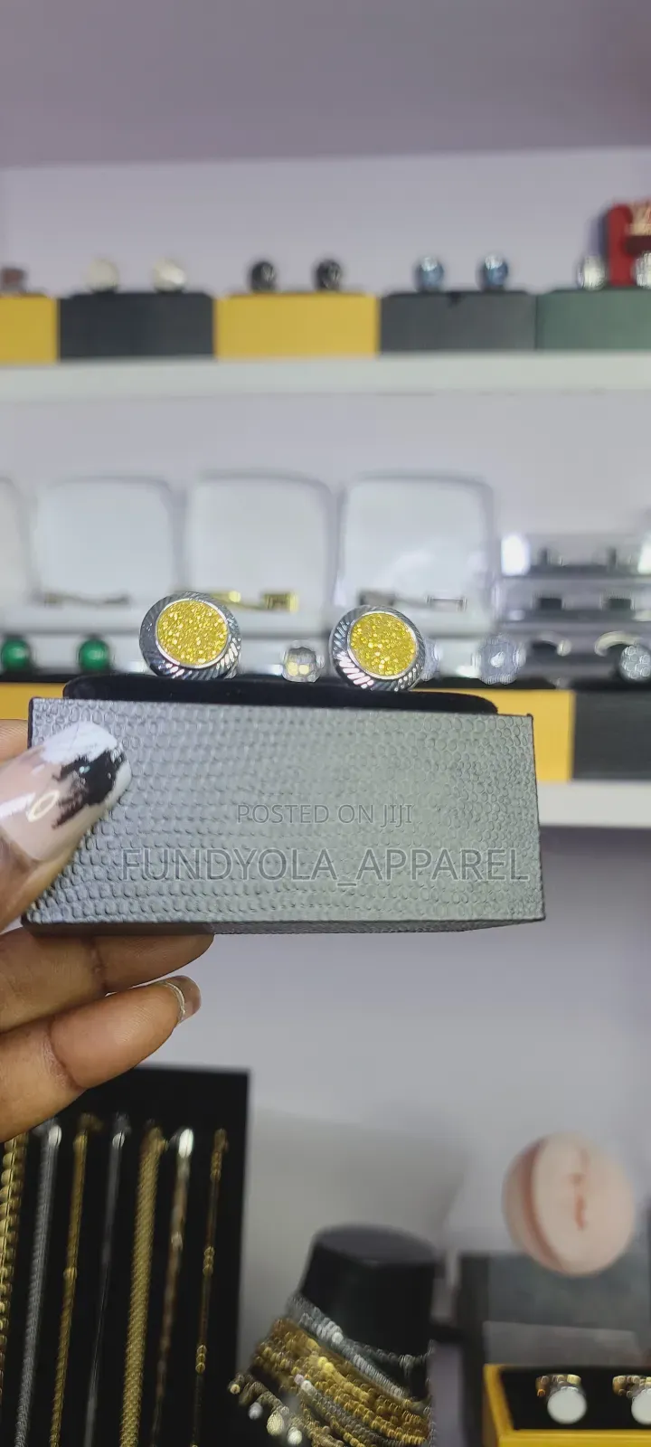 Yellow Touch Quality Cufflinks
