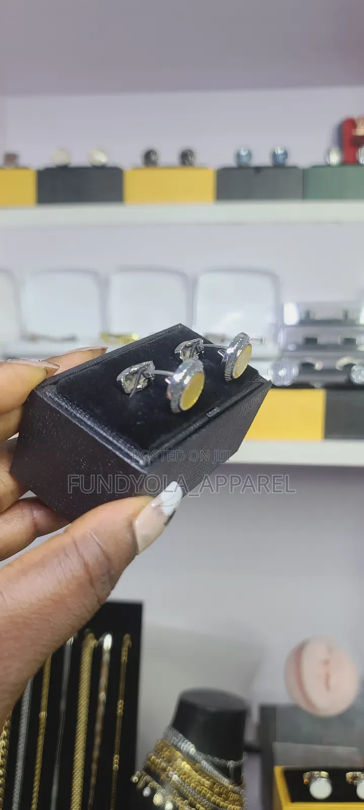 Yellow Touch Quality Cufflinks