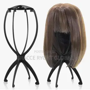 2pcs Collapsible Plastic Wigs Stand
