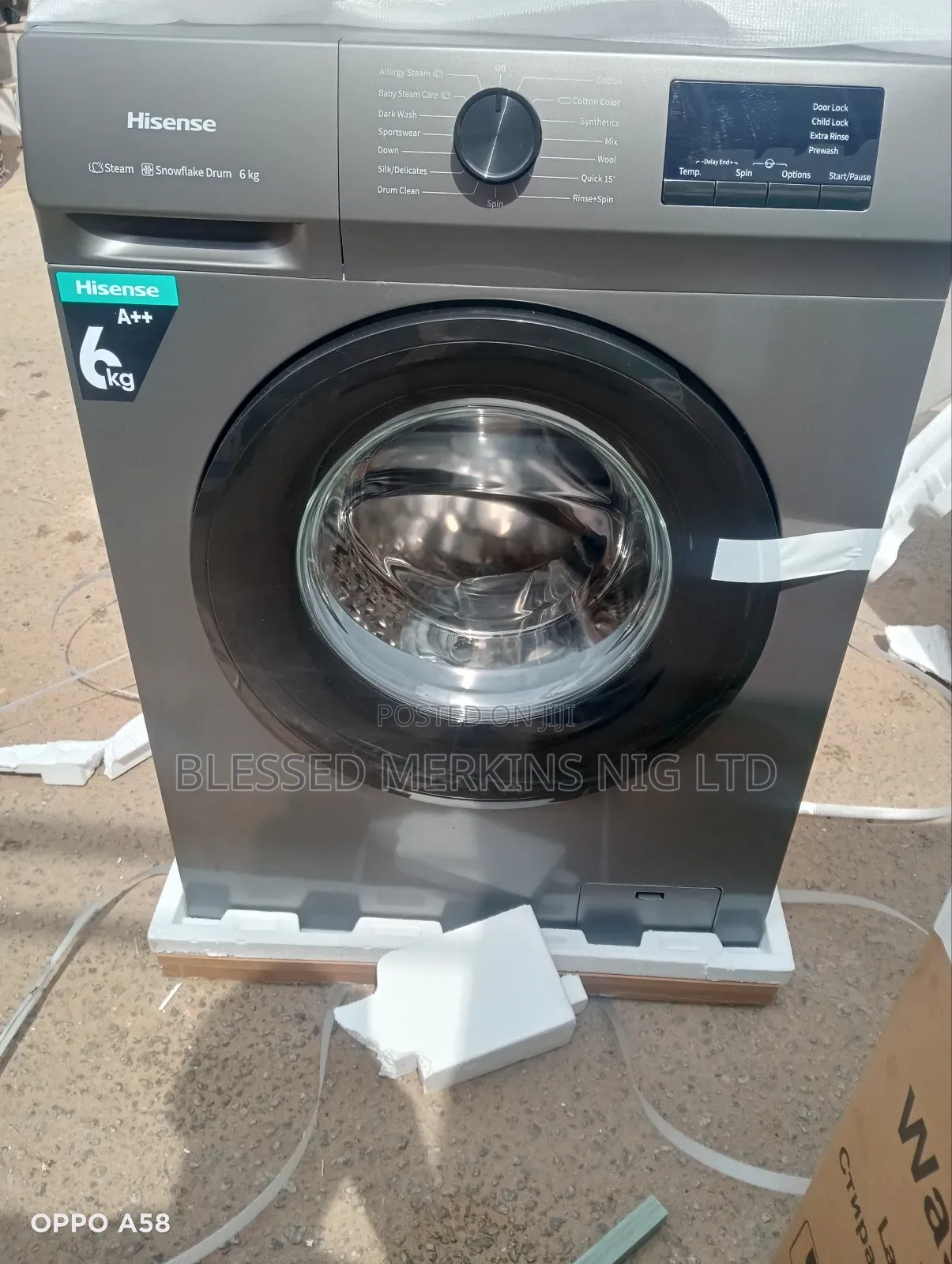 Hisense Wash and Spin Washing Machine 6kg Front Loader