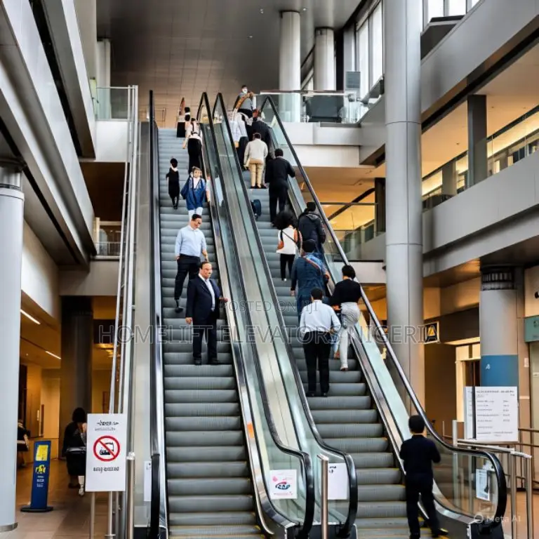 Escalators in Reducing Elevator Wait Times