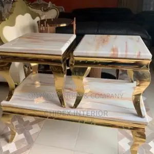 Marble Center Table With 2 Stool