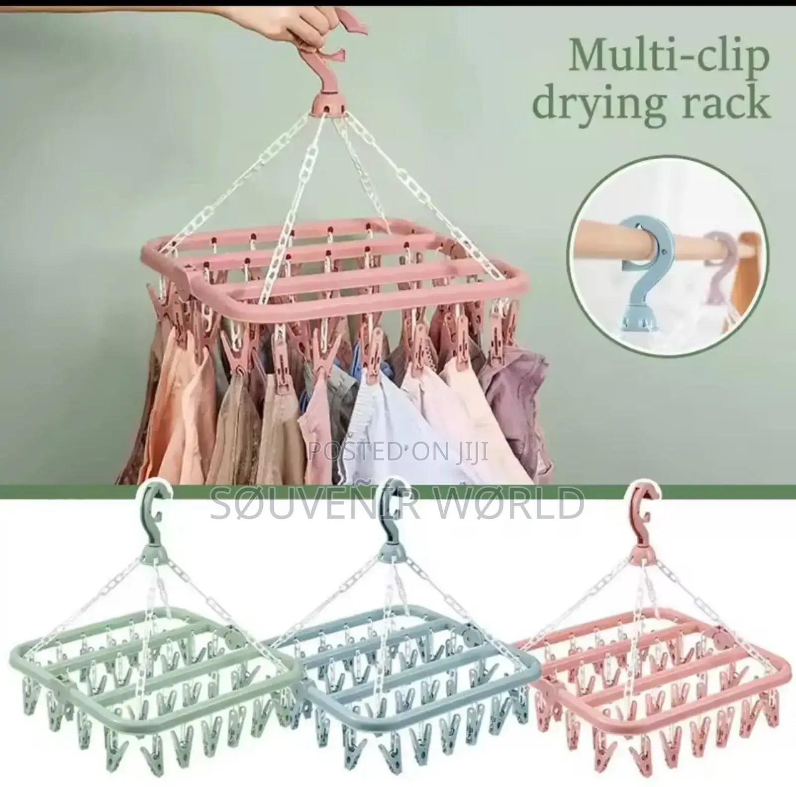 Windproof Socks Drying Hanger