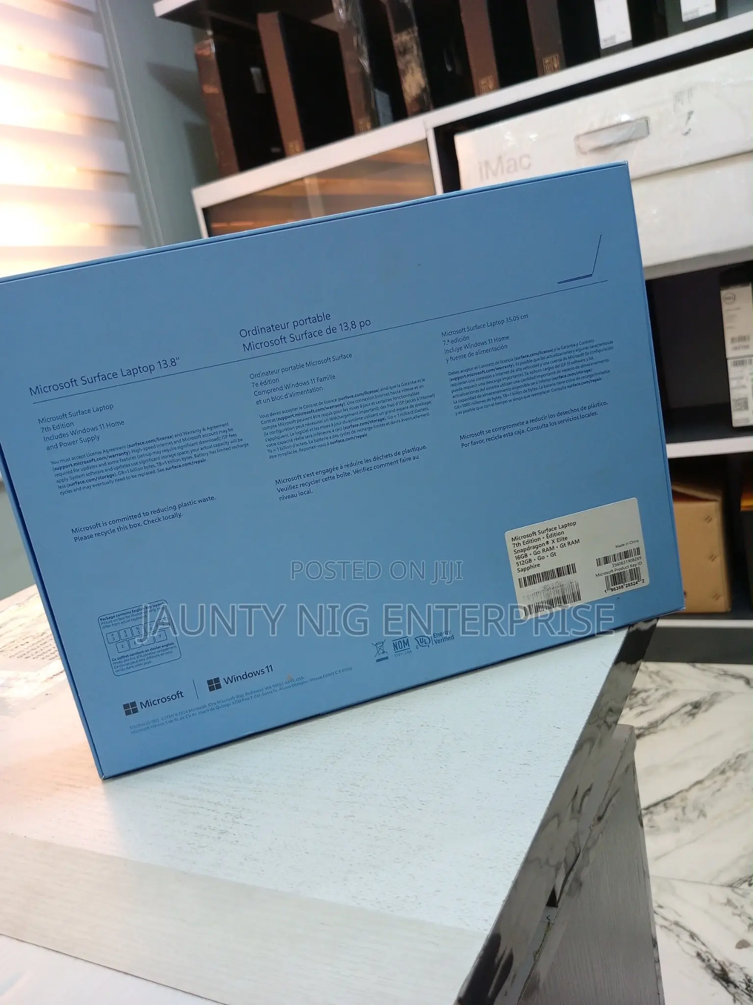 New Microsoft Surface Laptop 16GB Qualcomm Snapdragon X Elite SSD 512GB