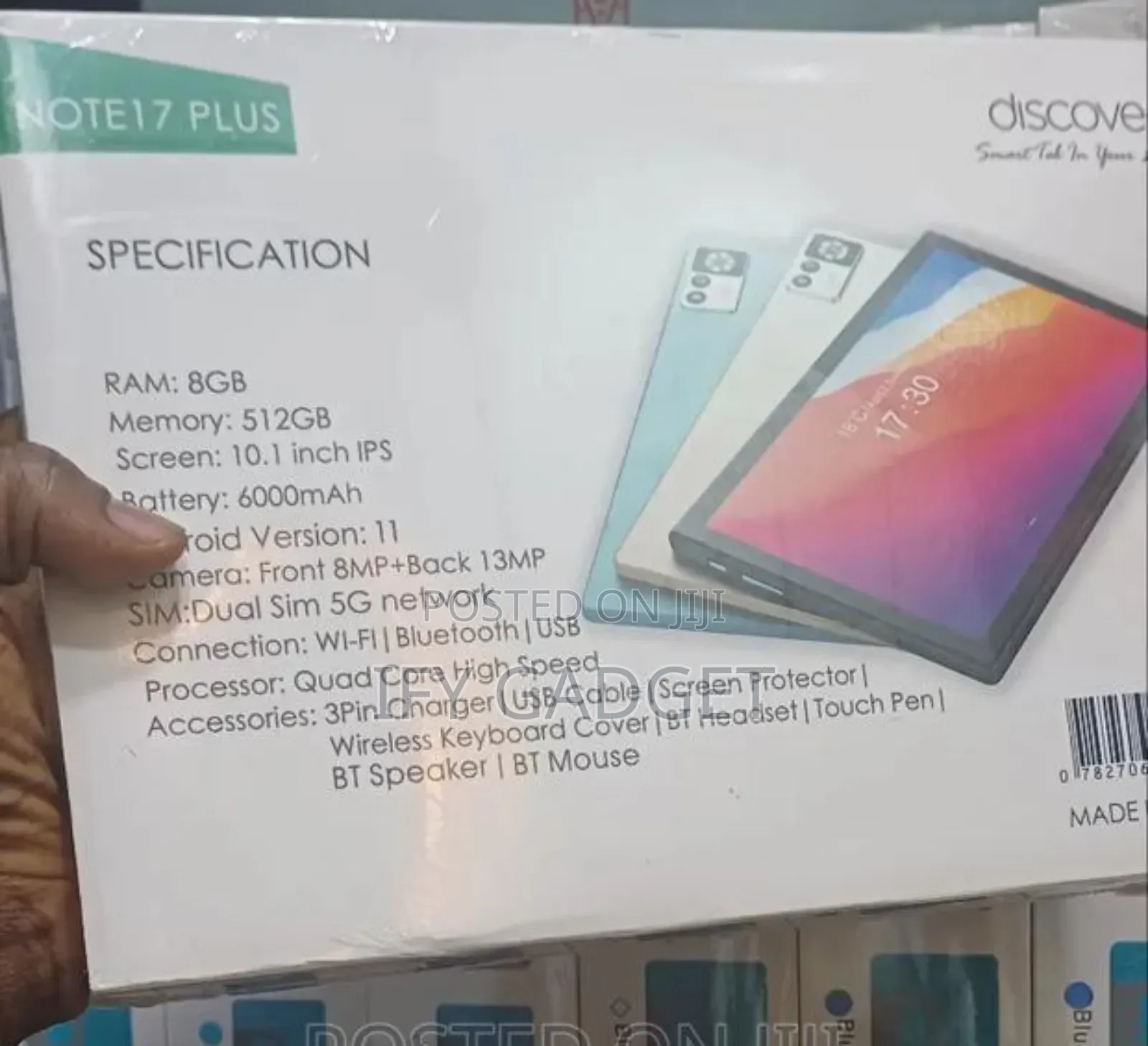 New Discover Note 17 Plus 8 GB Silver