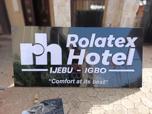 Outdoor Signage With Led Light