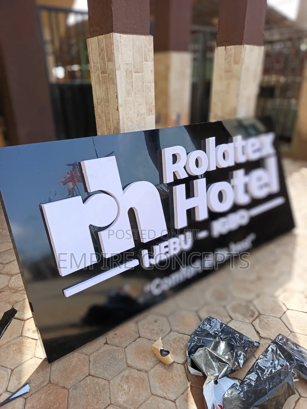 Outdoor Signage With Led Light