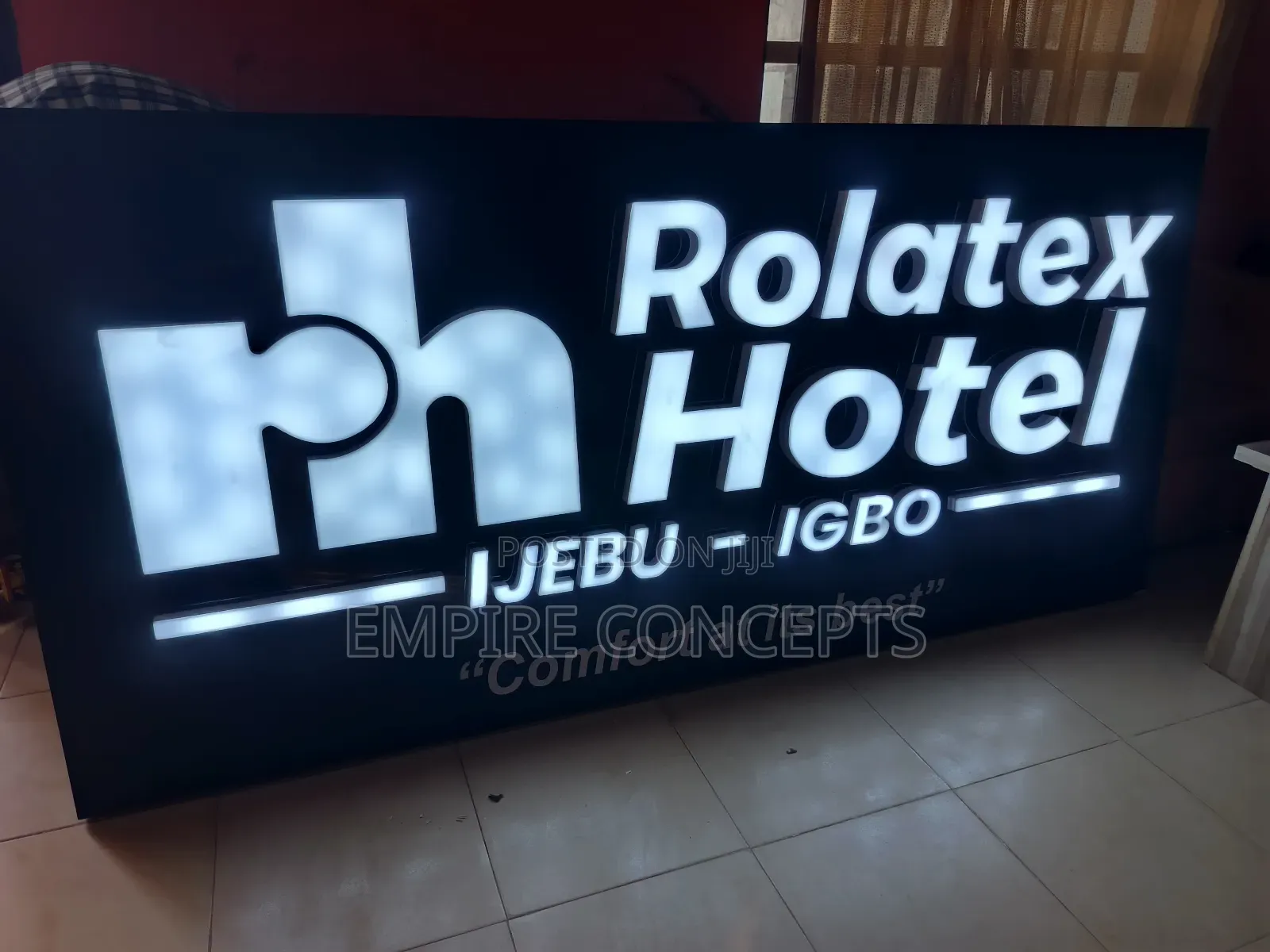 Outdoor Signage With Led Light