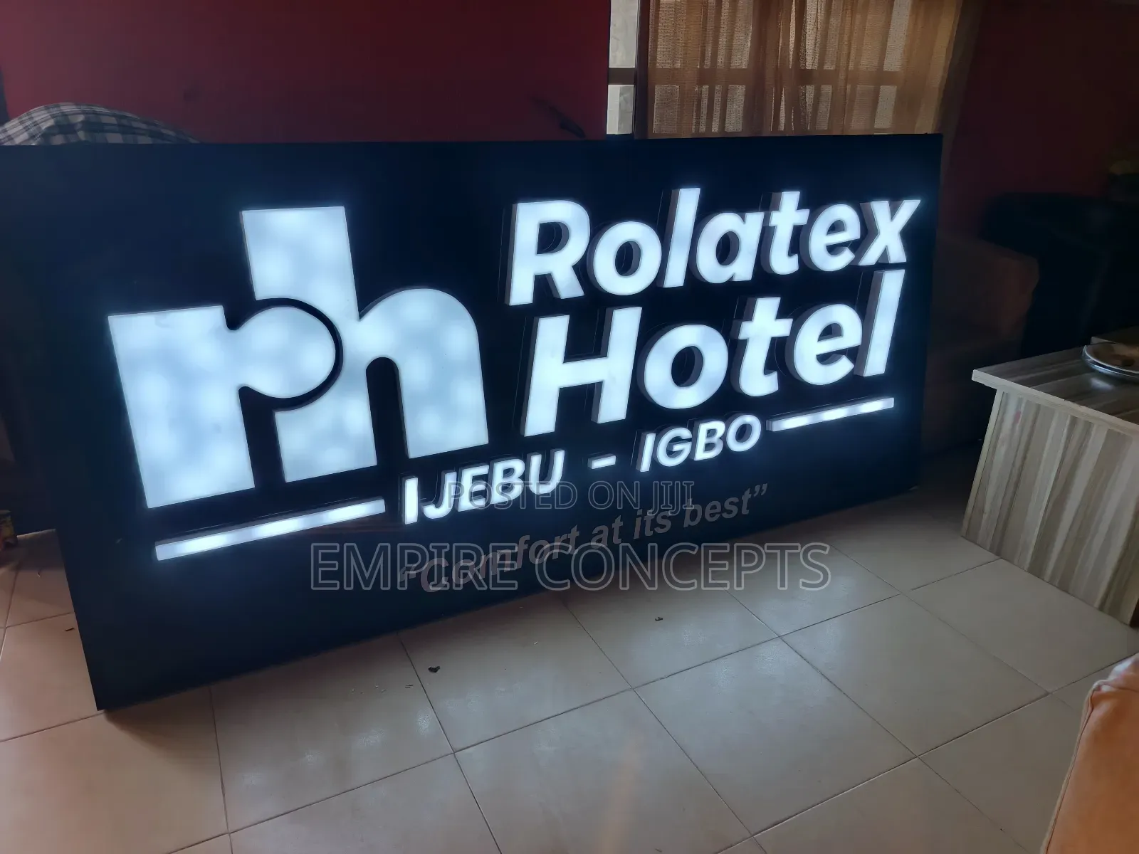 Outdoor Signage With Led Light
