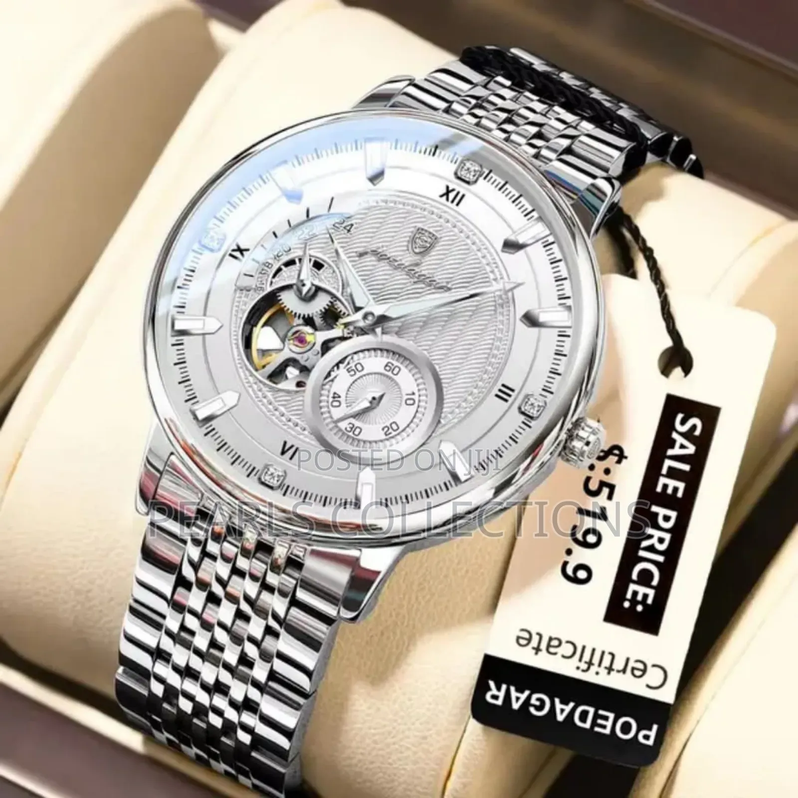 Poedagar Automatic Chain Wristwatch