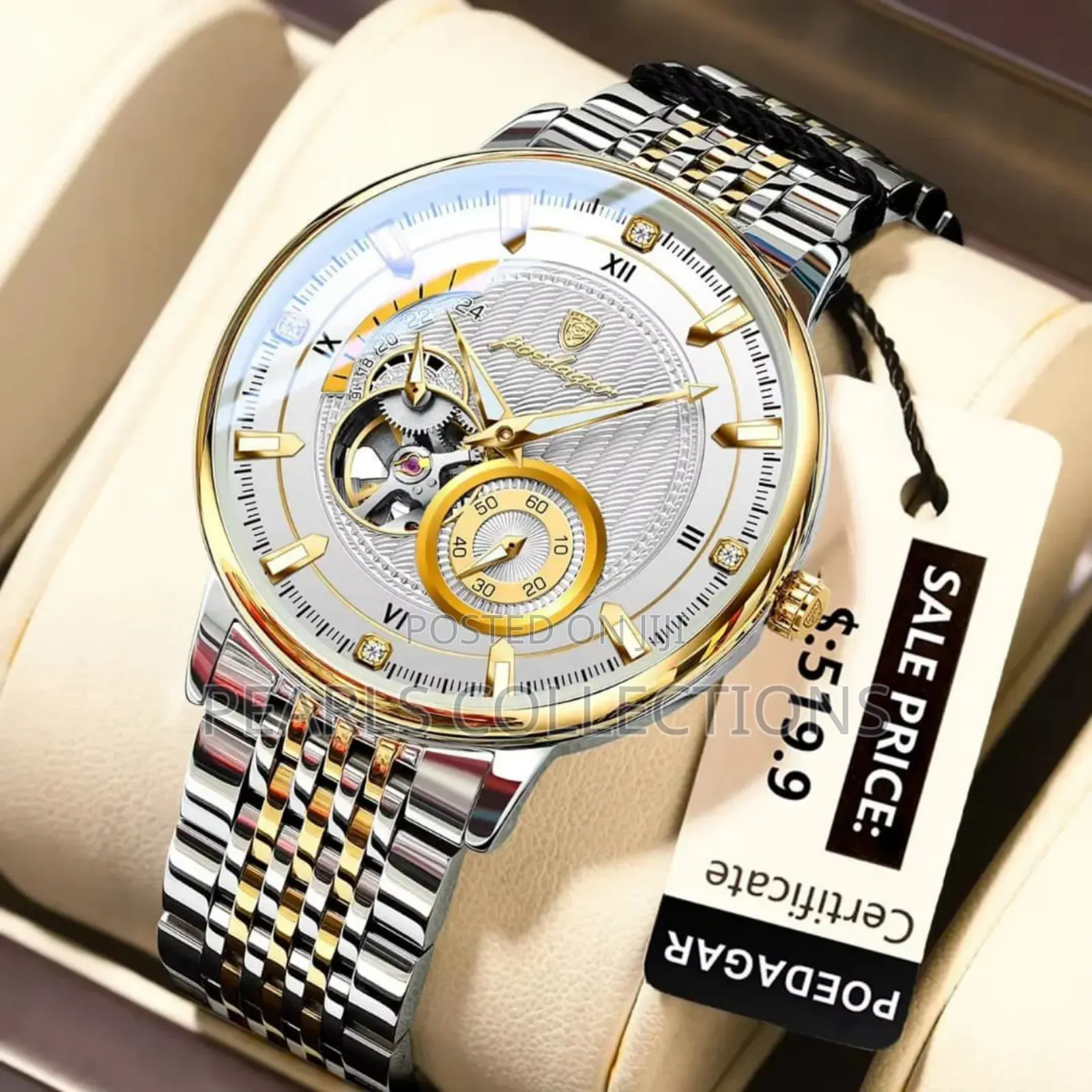 Poedagar Automatic Chain Wristwatch