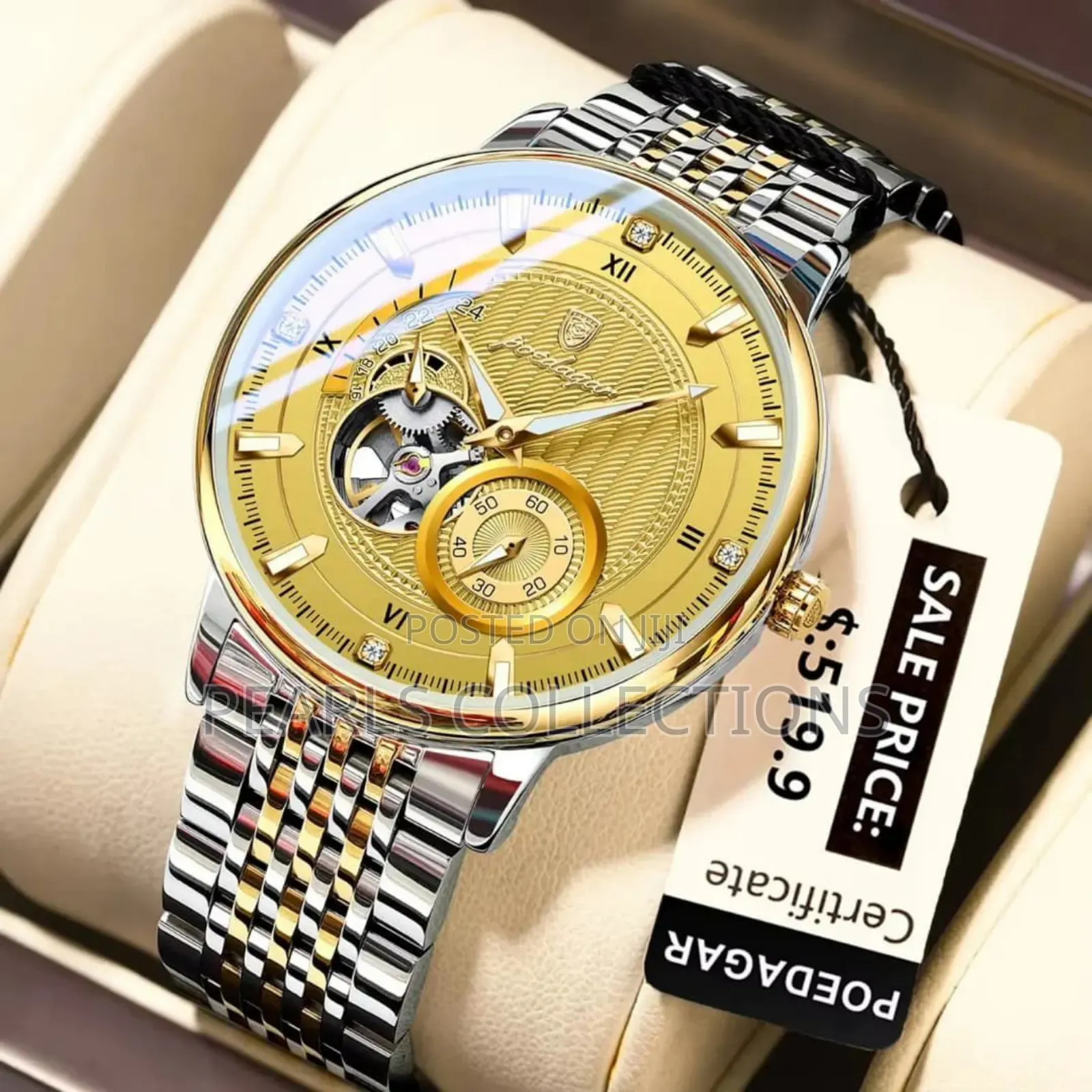 Poedagar Automatic Chain Wristwatch