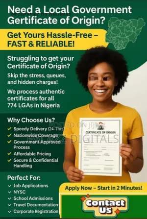 Certificate of Origin