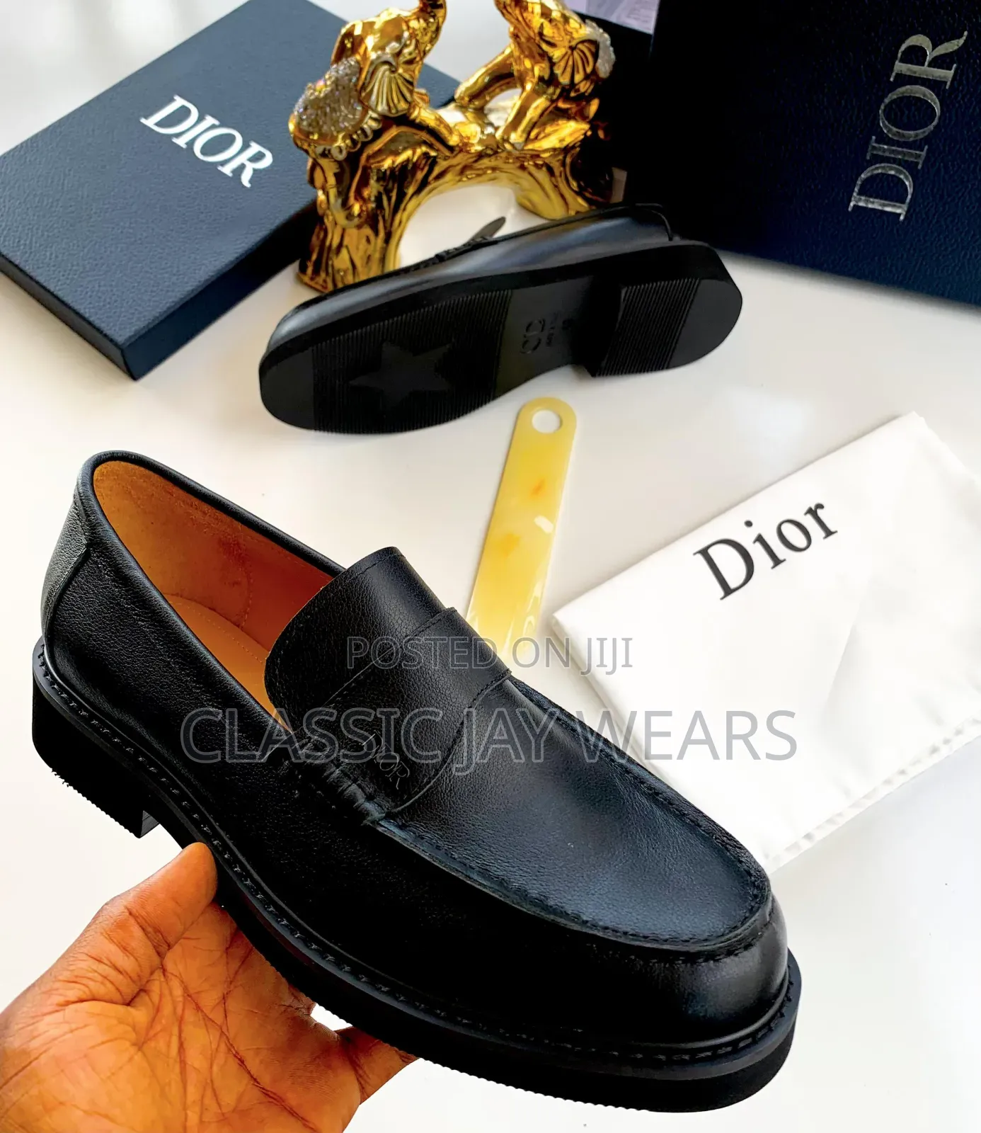 Plain Leather Shoe Available