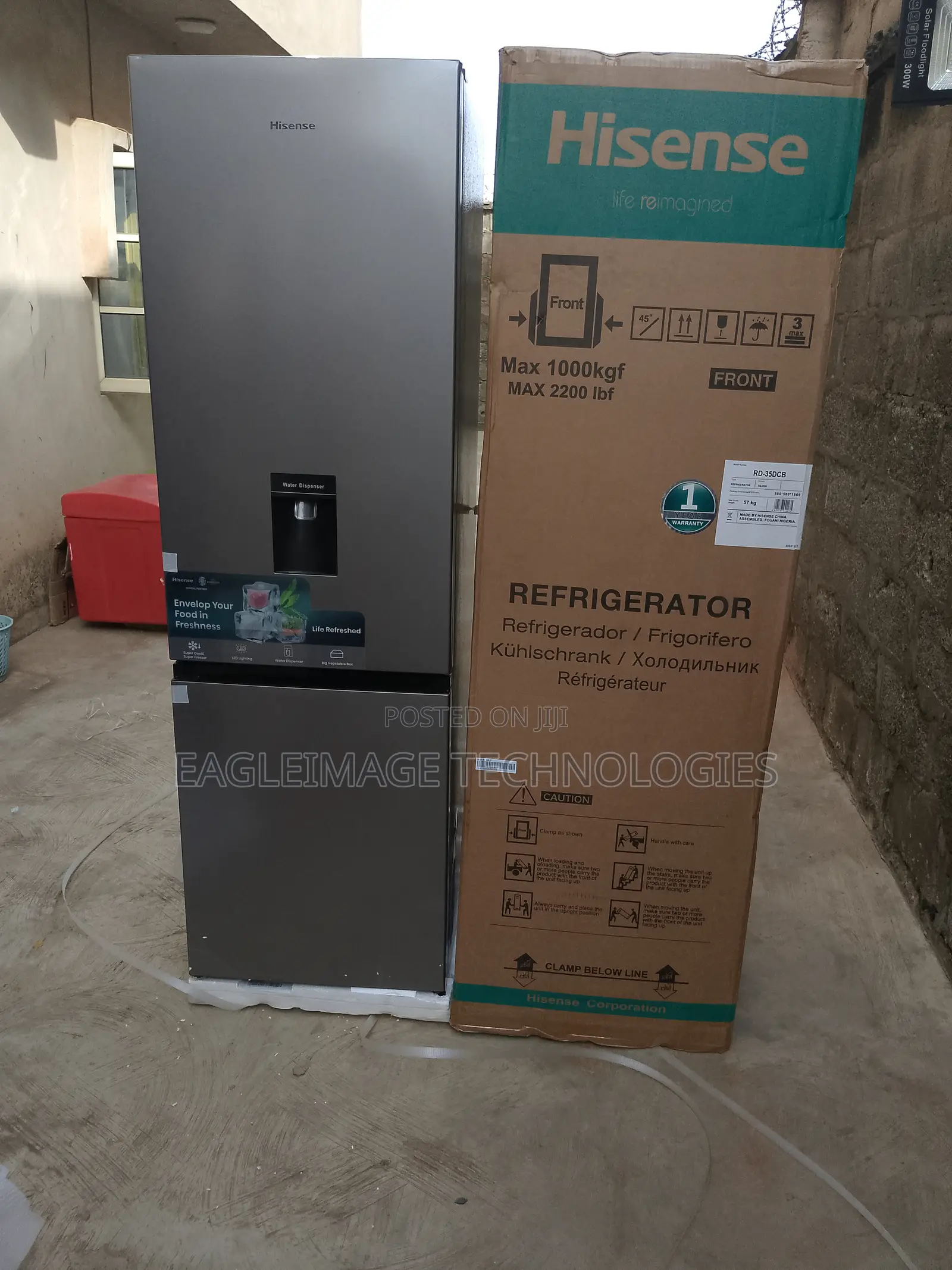 Stylish Sleek Hisense Ref 35dcb-Rd-Refrigerator- Modern Cool