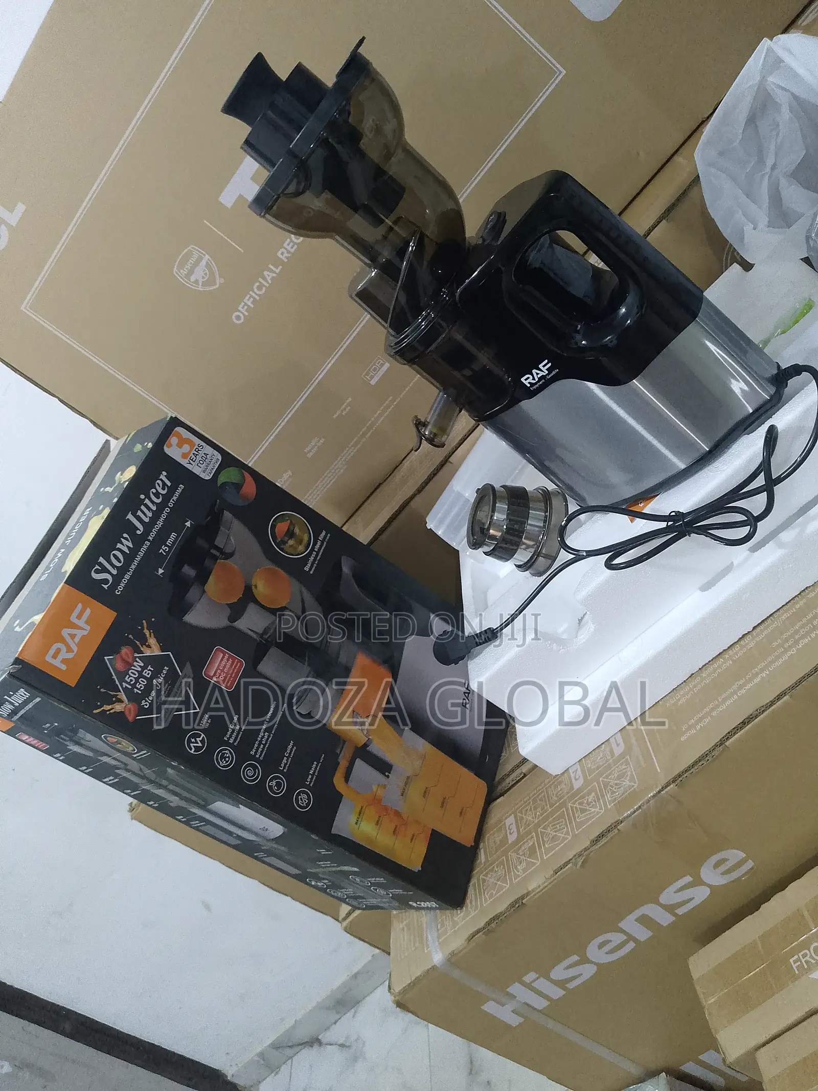 Raf Cold Press Juicer - Quiet Motor 150w