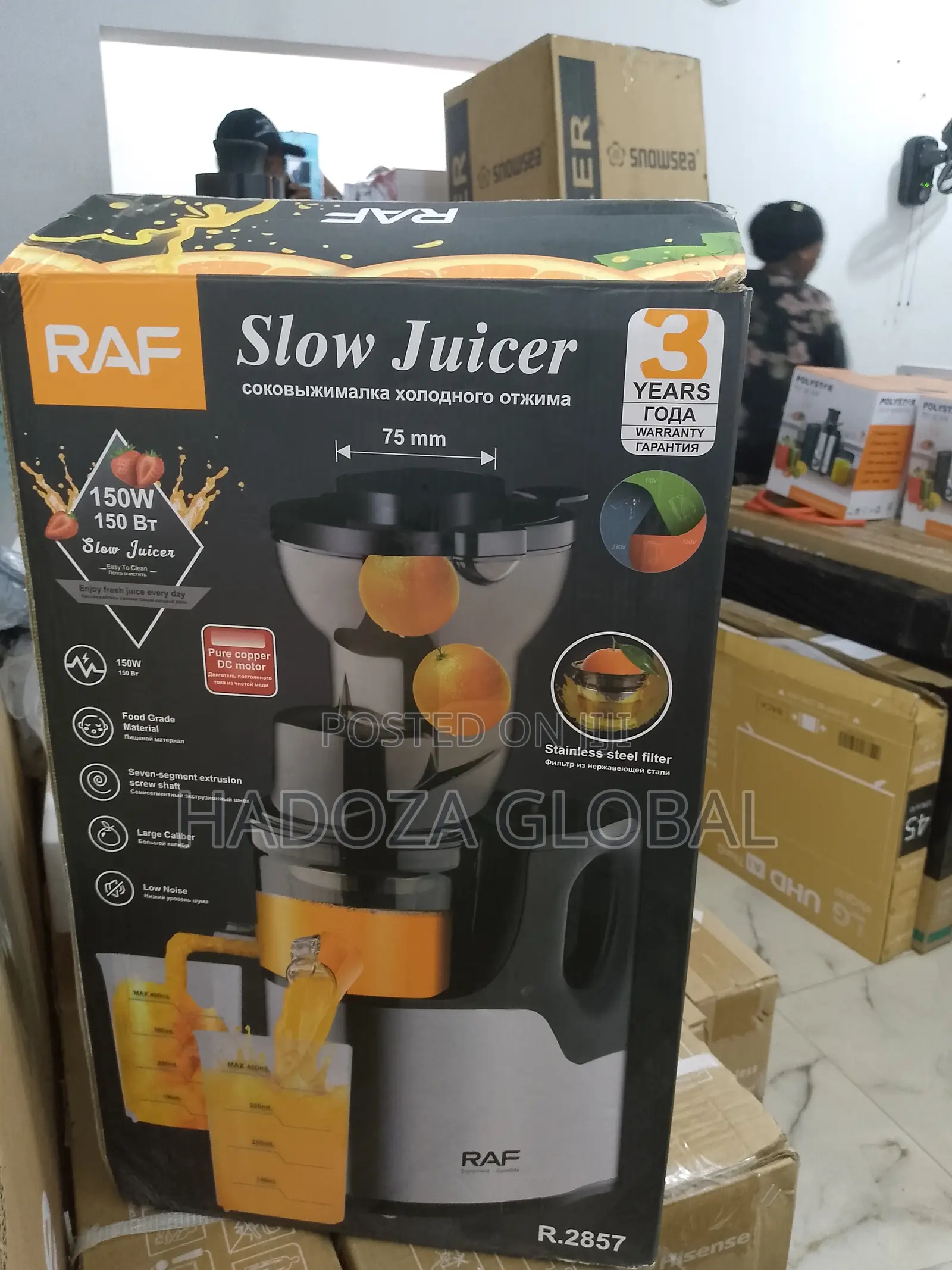 Raf Slow Juicer With Reverse Function