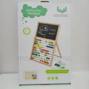 Photo - Wooden Abacus With 100 Multicolor Balls Montessori