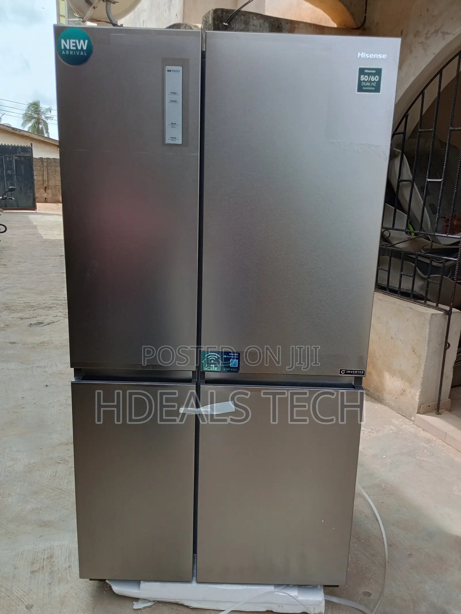 Hisense 634l Side-by-Side Fridge–Multi Air Flow, Led Display