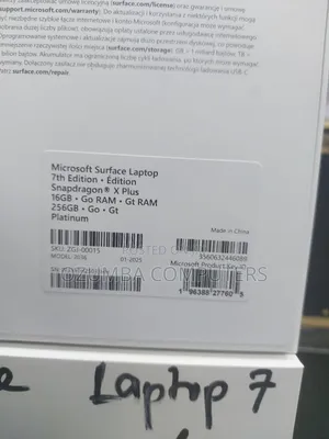New Laptop Microsoft Surface 16GB Qualcomm Snapdragon X Plus SSD 256GB
