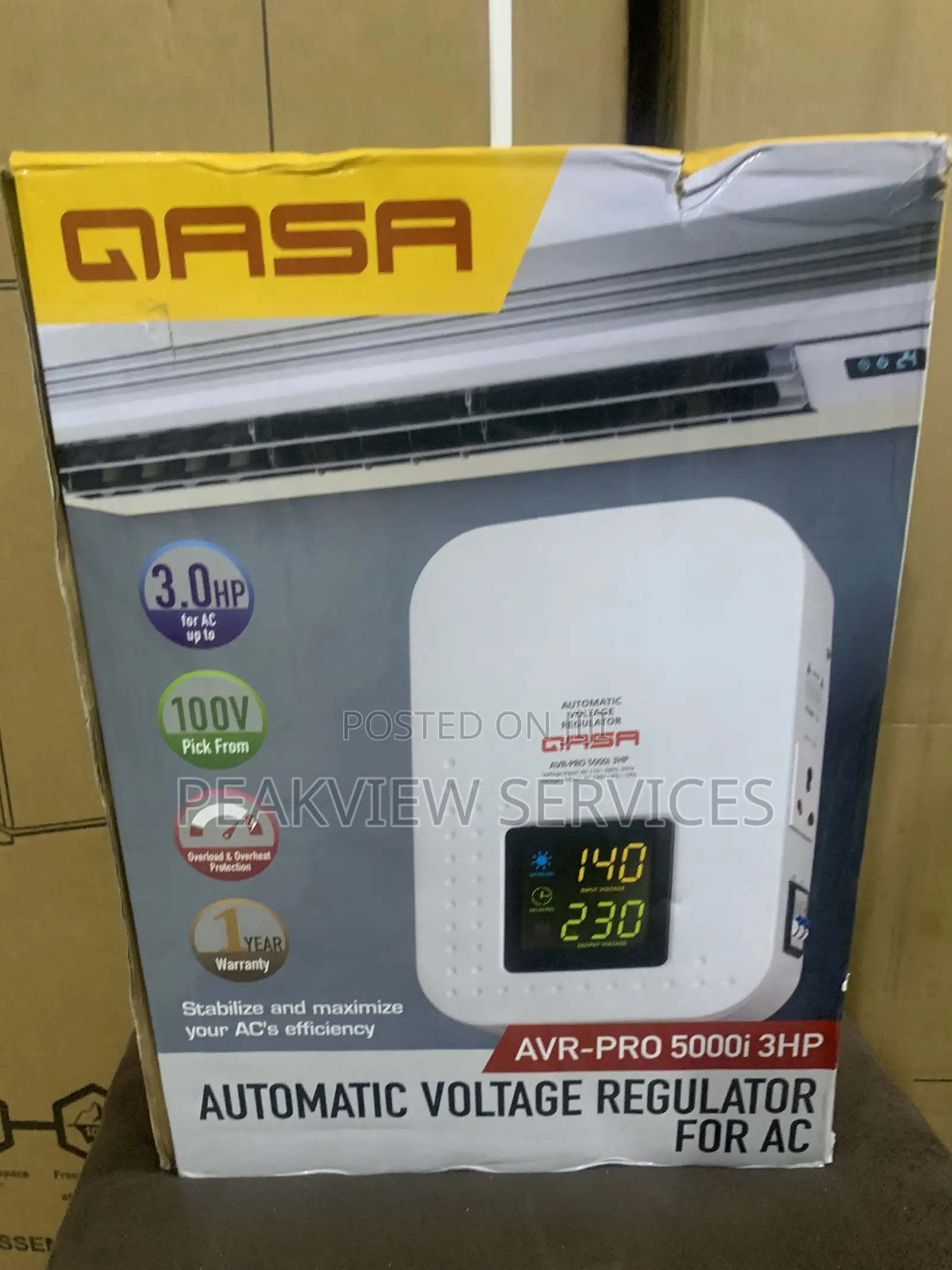Qasa 5000w Stabilizer-Now With Advanced Voltage Control