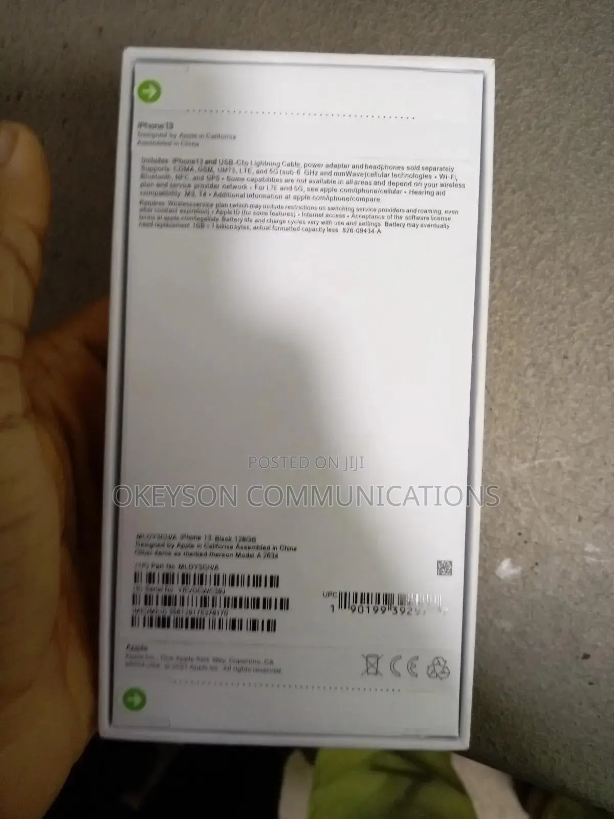 New Apple iPhone 13 128 GB Blue