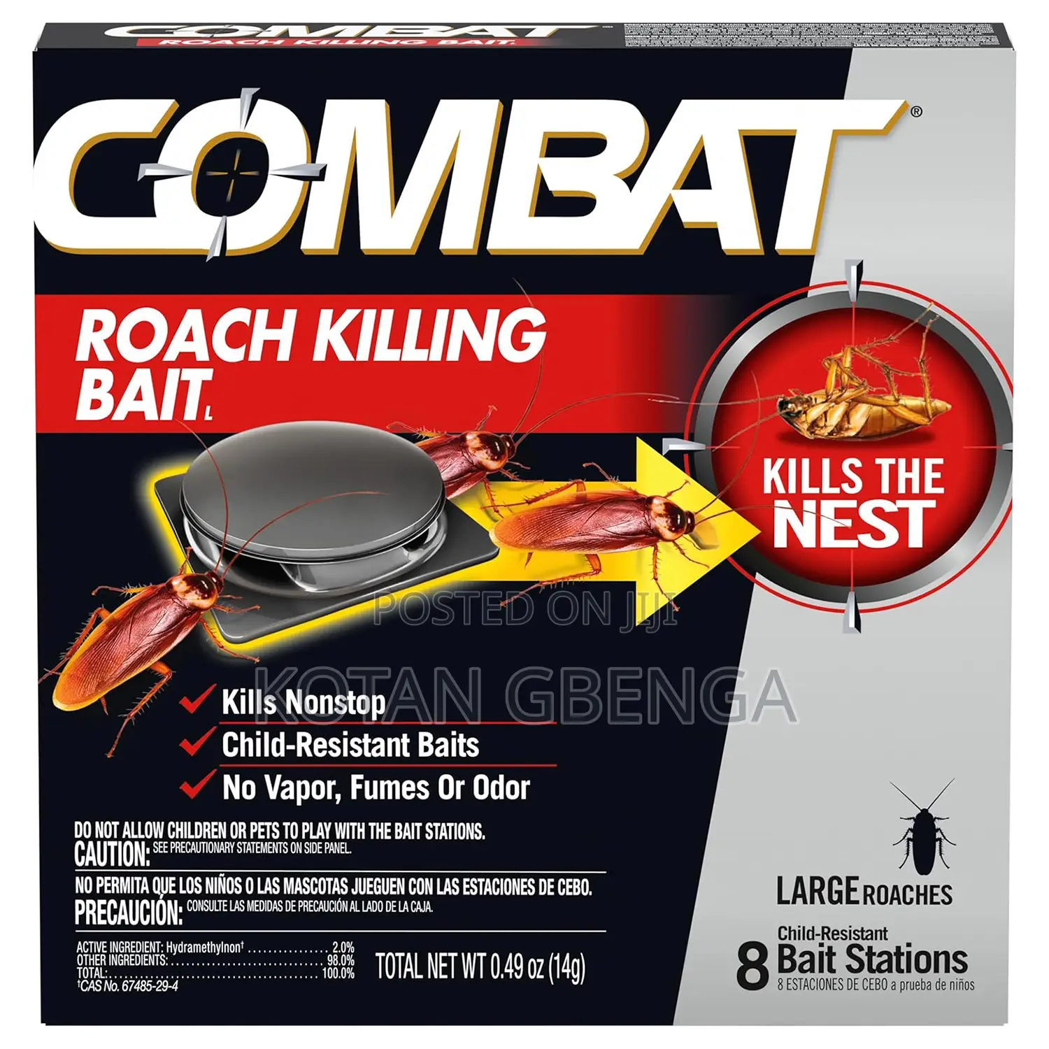 Combat Roach Killing Bait Large Roach Bait Station