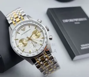 Emporio Armani Two-Tone Men Wristwatch