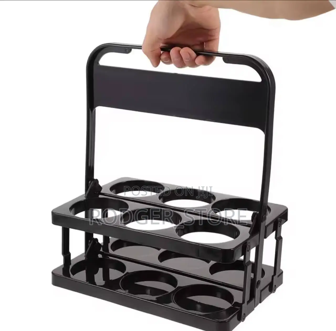 Foldable Plastic Beer Carrier Portable Handheld Water Bottle