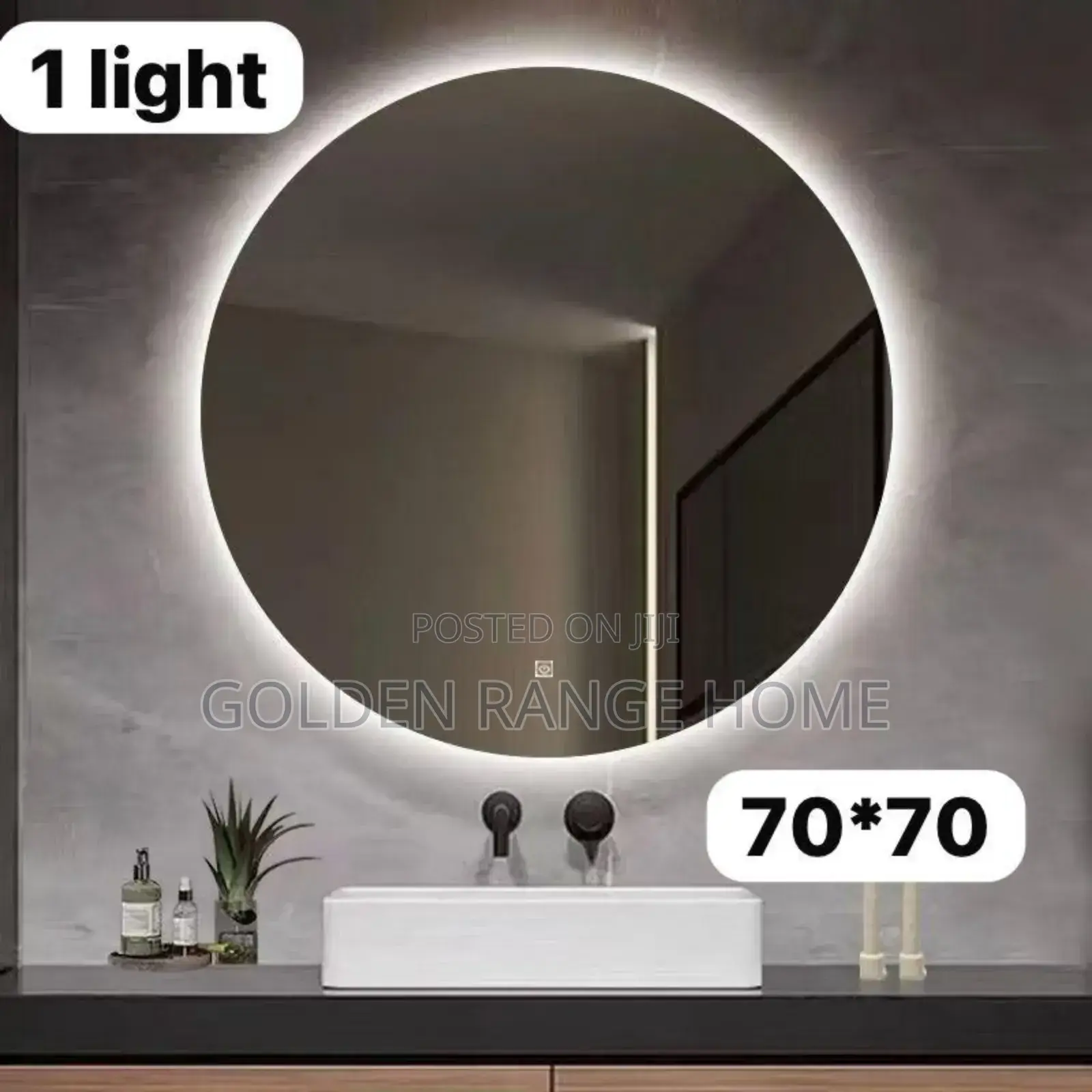 70x70cm Vanity Led Mirror