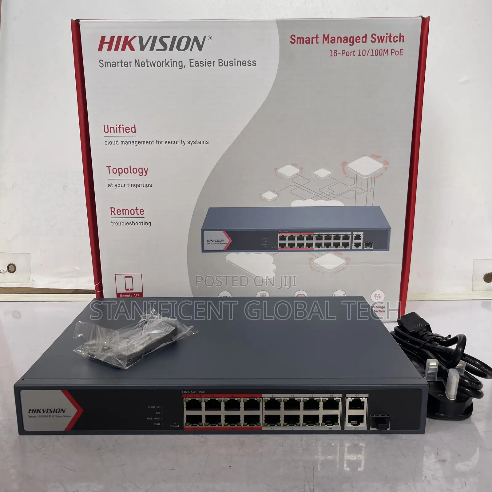 Hikvision 16port Smart Managed Poe Switch