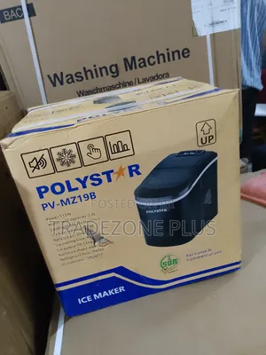 Black Polystar 2.2litre Capacity Ice Maker