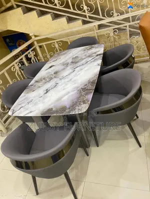 Quality and Imported Luxury Dining Set by 6 Quality Chairs