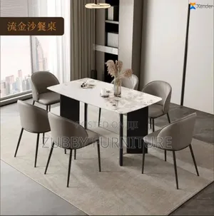 Quality and Imported Luxury Dining Set by 6 Quality Chairs