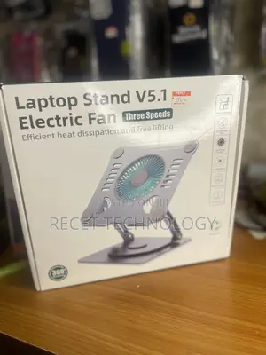 Rotating Laptop Stand With Cooling Fan