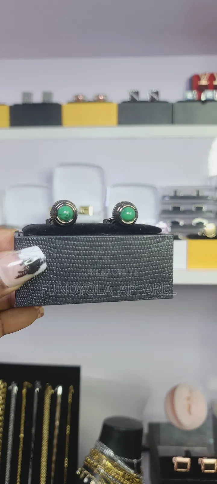 Green Mix Cufflinks