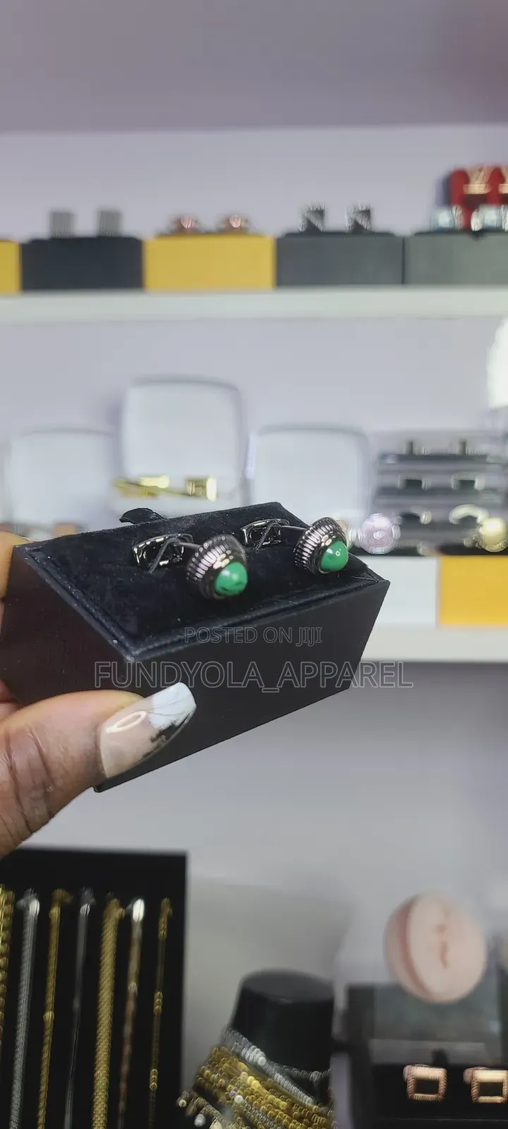 Green Mix Cufflinks