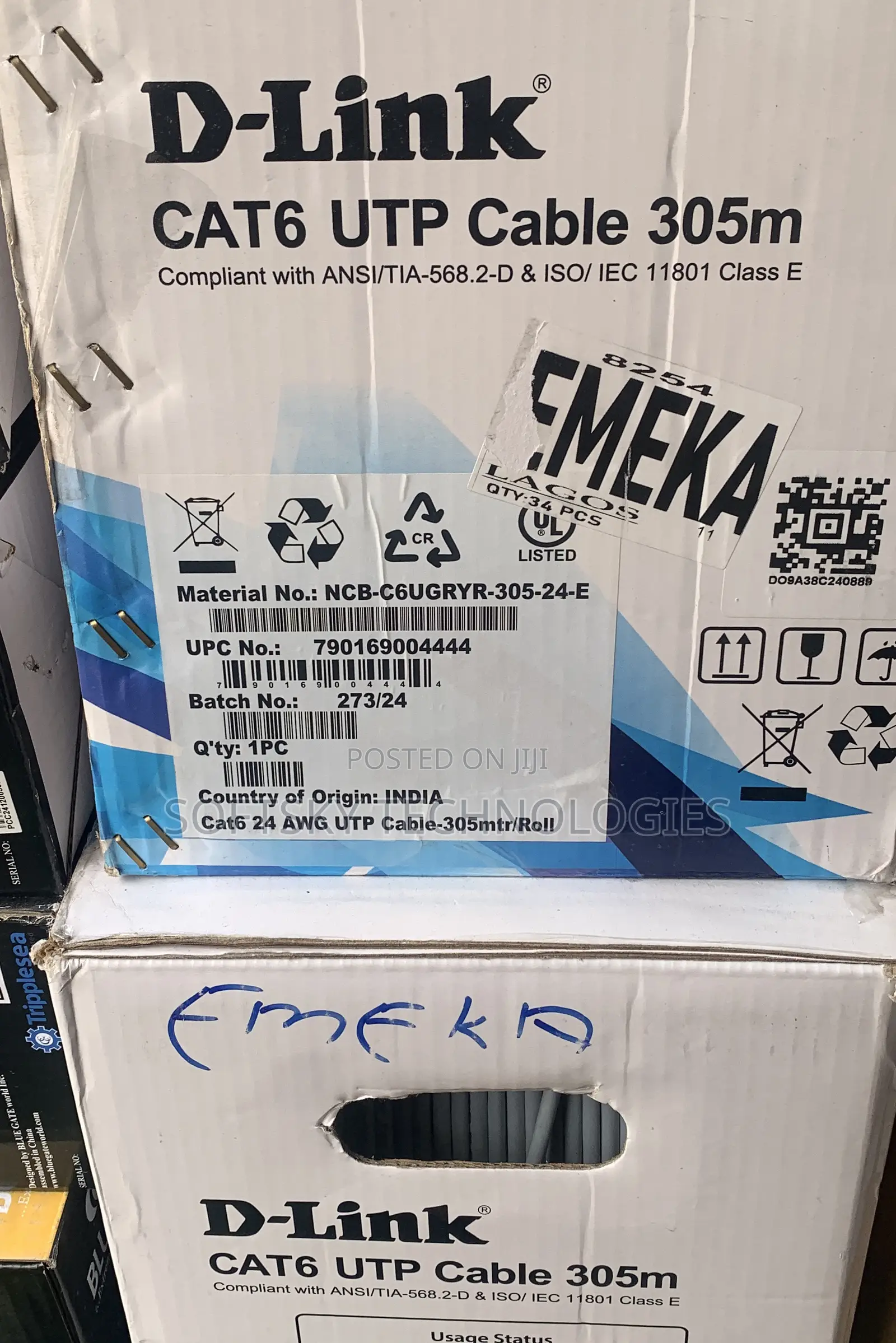 D-Link Cat6 Utp Network Cable 305m