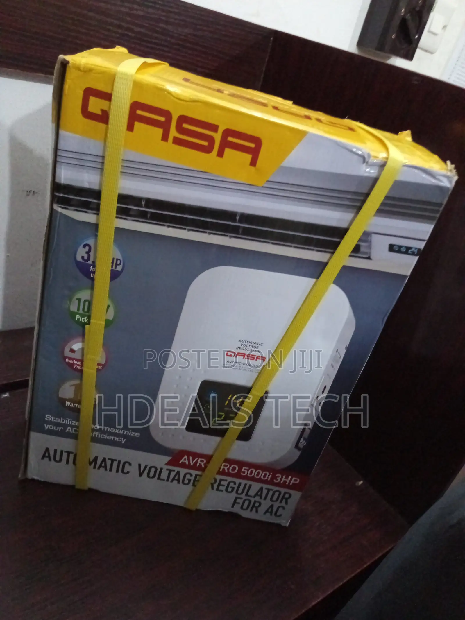 Qasa Wall Mount 5000va Stabilizer – 3hp Ac Freezer Safe