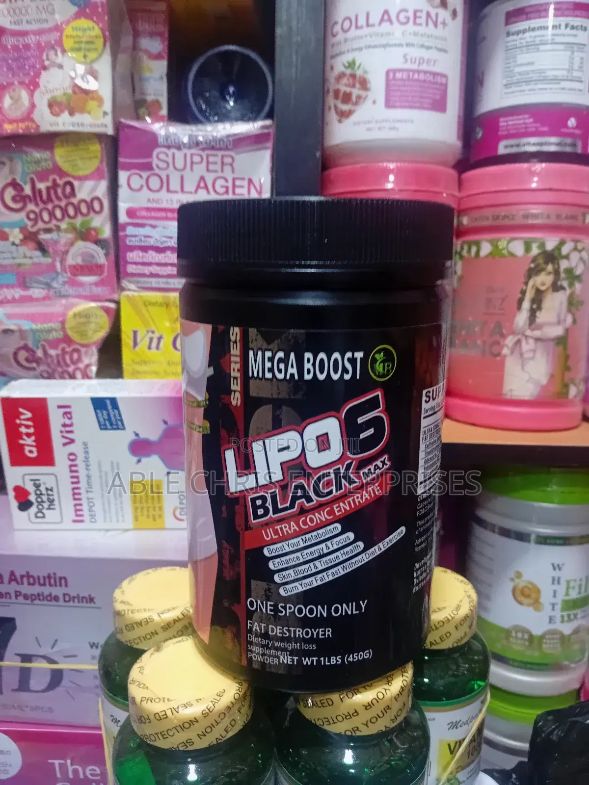 Mega Boost Lipo 6 Black Max