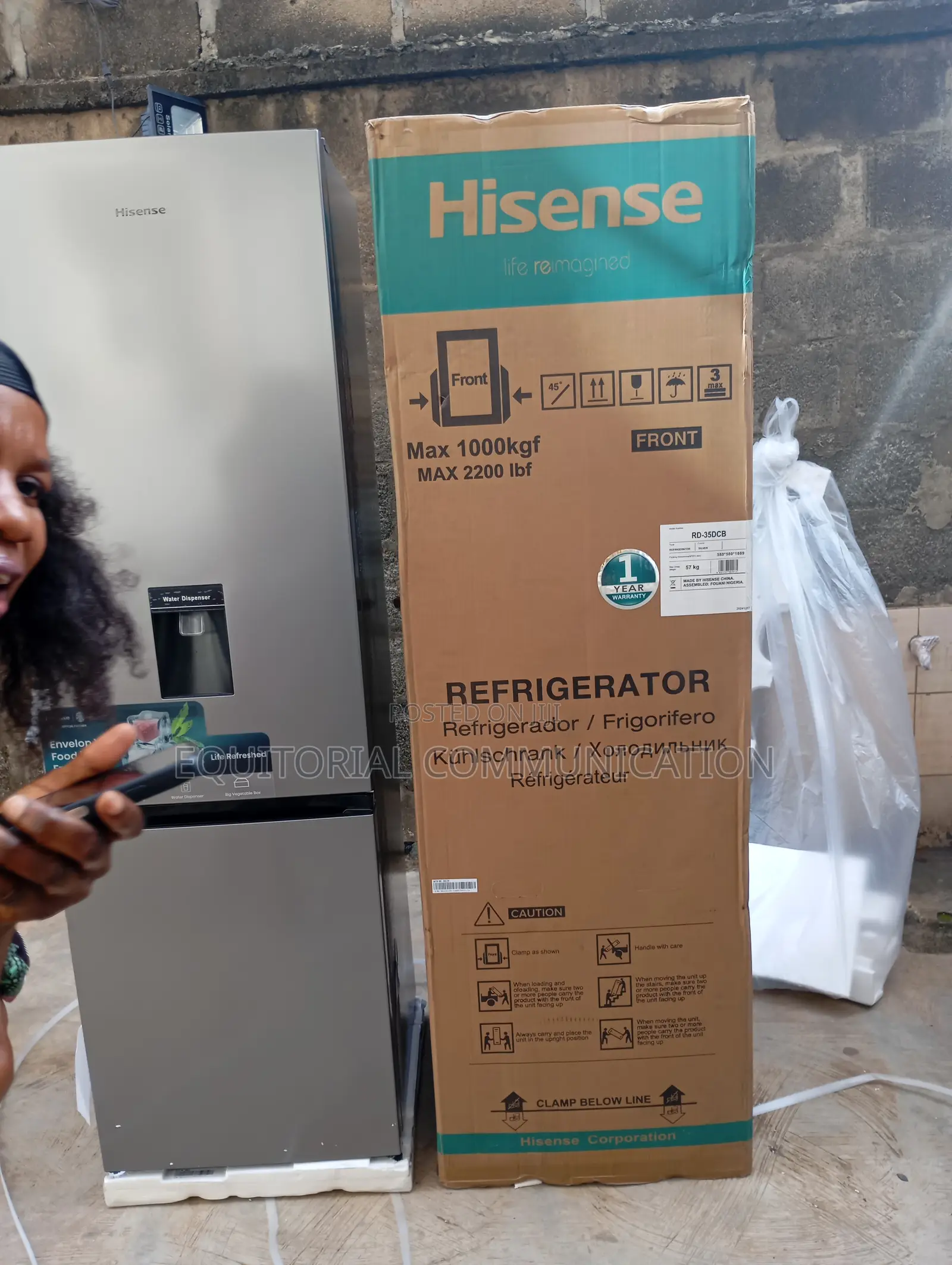 Hisense 264l Bottom Freezer Refrigerator With Ice Maker