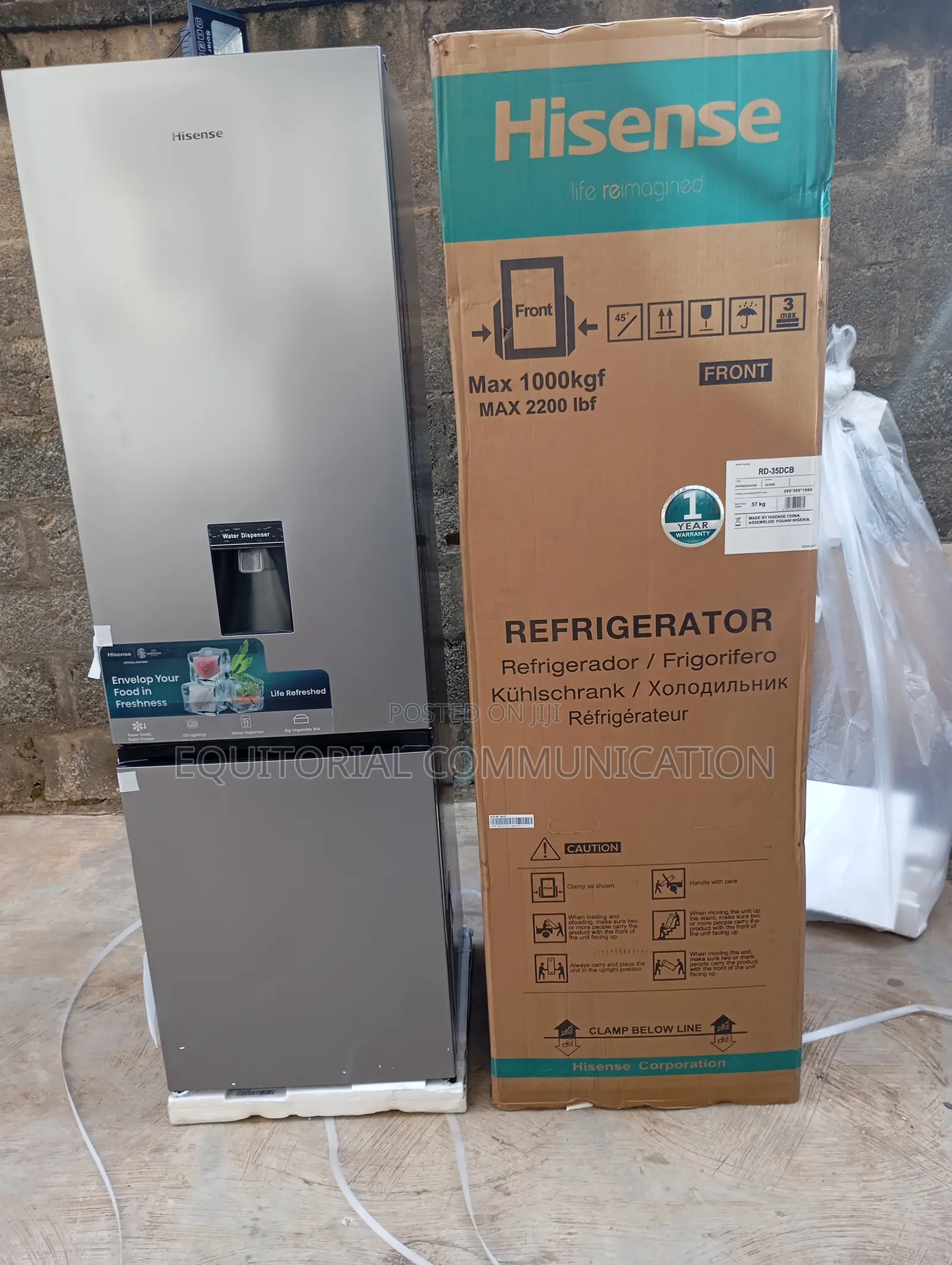 Hisense 264l Bottom Freezer Refrigerator With Ice Maker
