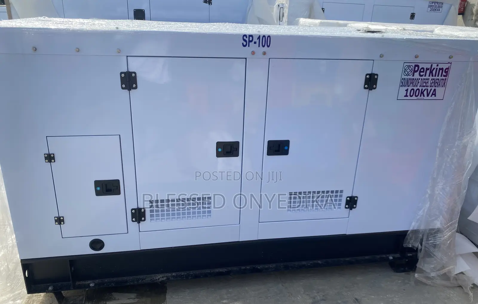 Original England 100kva Perkins Soundproof Generator